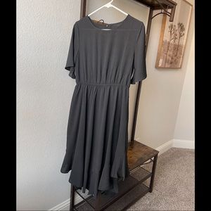 Modest black dress